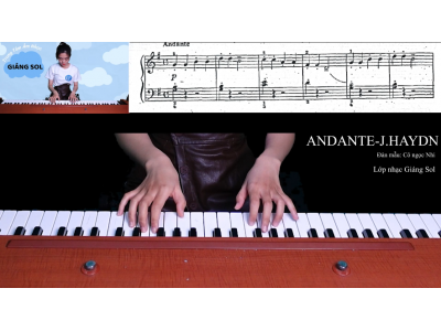 Bài Đàn Mẫu " ANDANTE " | Cô: Ngọc Nhi | Lớp Dạy Đàn Piano Cho Trẻ